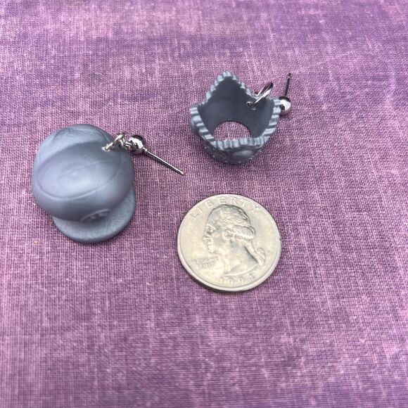 Upcycled Game Piece Earring-Hypoallergenic-Whimsy Dangle, Eco-Friendly, Handmade - Picture 4 of 7